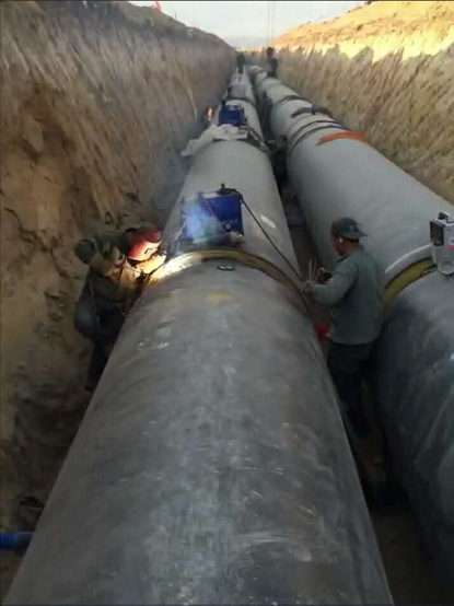 天翔成钢管应用在安徽水利工程